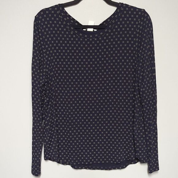 H&M Long Sleeve Black and White Blouse - Picture 1 of 6